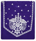Royal Purple Embroidered Kurta Co-ord Set